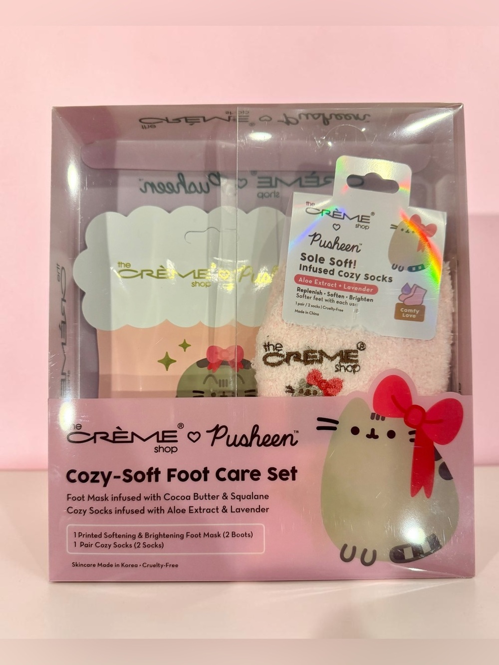 The Creme Shop X Pusheen Cozy-Soft Foot Care Set